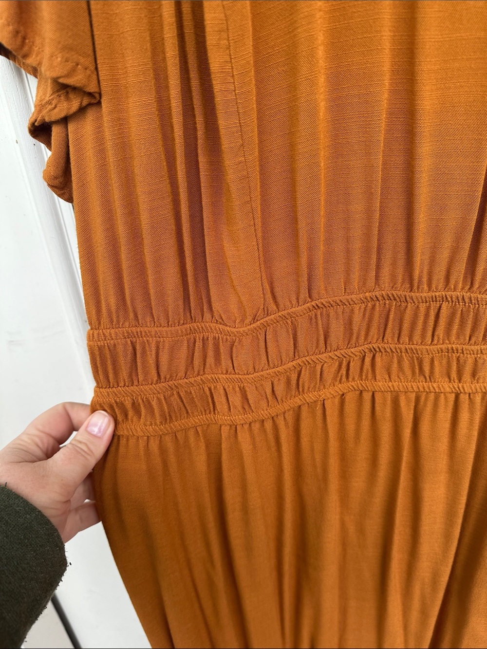 NWOT Knox Rose Tassel-Neck Maxi Dress in Rust/Copper (2X) - Picture 7 of 11